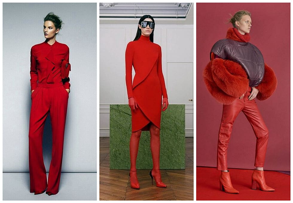 red total look trend