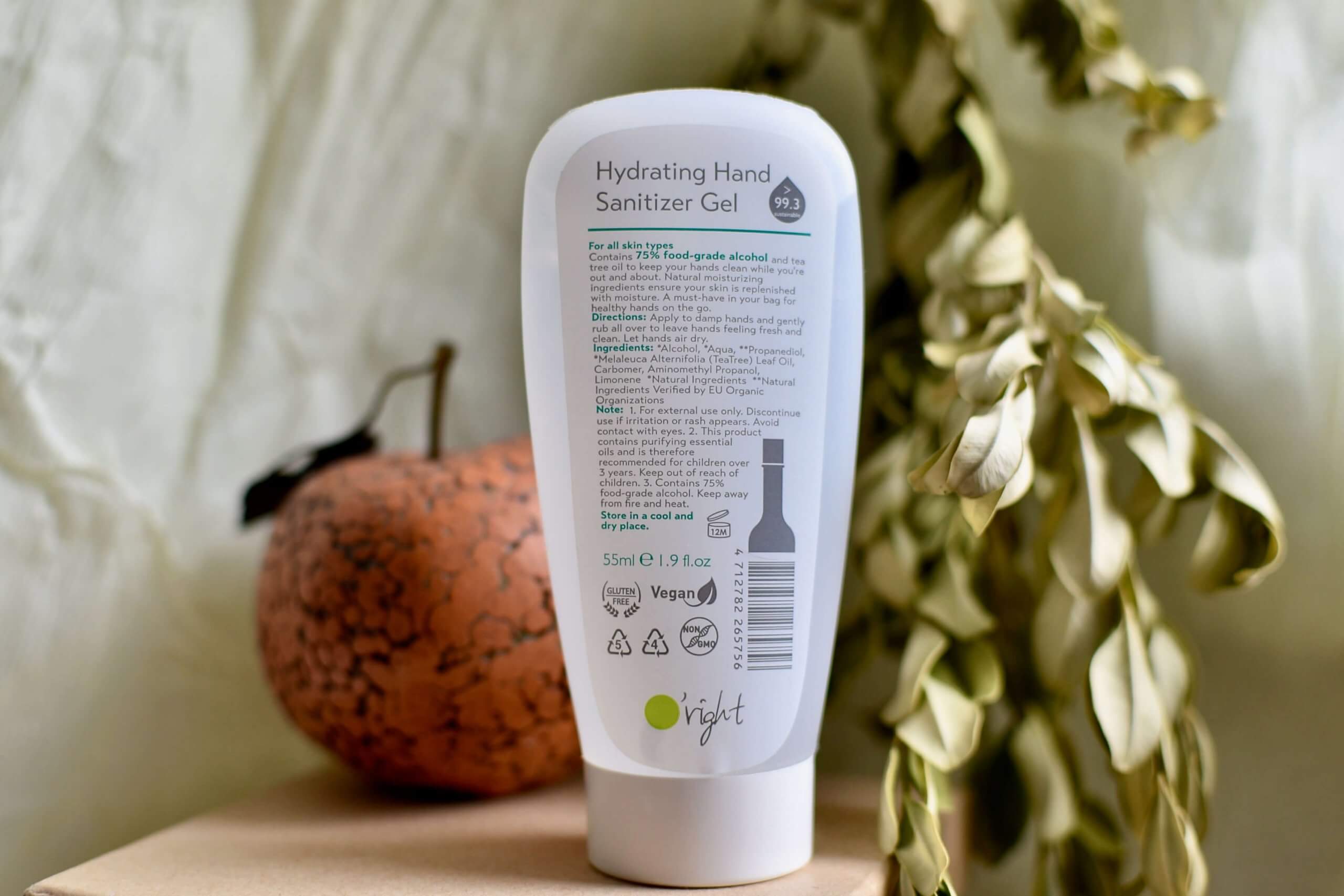 O'rigth Hydrating Hand Sanitizier Gel review
